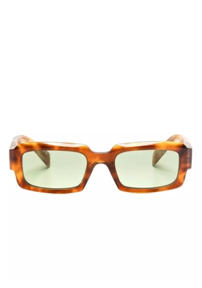 Prada Pre-Owned Symbole rectangle-frame sunglasses - Brown