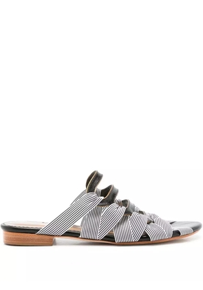 Sarah Chofakian Mia strap-design flat sandals - Blue