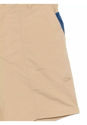 Lacoste logo-embroidered shorts - Brown