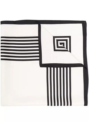 lescarf No.1 striped scarf - Black