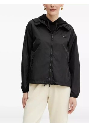 Armani Exchange logo-plaque hooded jacket - Black