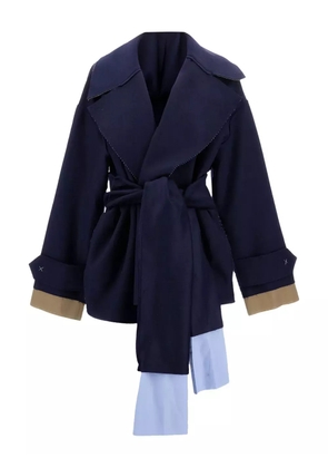 Jejia belted-wrap coat - Blue