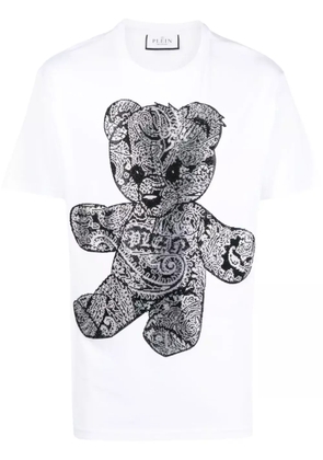 Philipp Plein Paisley Teddy-Bear T-shirt - White
