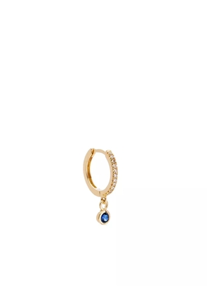 We by WHITEbIRD 18kt yellow gold Ada sapphire and diamond hoop earring
