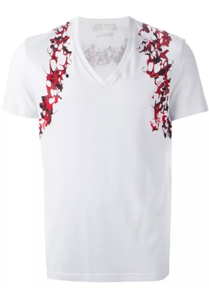 Alexander McQueen marbled print T-shirt - White
