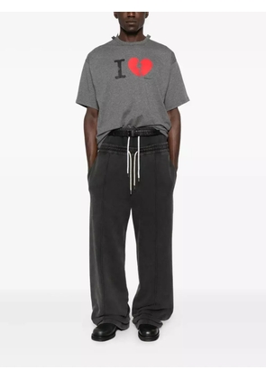 Magliano broken-heart graphic T-shirt - Grey