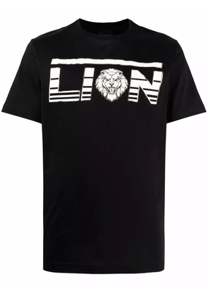 Billionaire lion-print T-shirt - Black