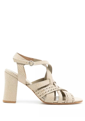 Sarah Chofakian leather York sandals - Neutrals