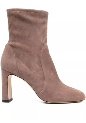 Stuart Weitzman 90mm block-heel ankle boots - Neutrals