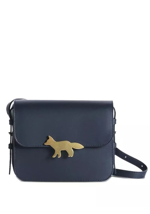 Maison Kitsuné Edie leather mini bag - Blue