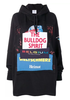 VETEMENTS oversized Bulldog hoodie - Black