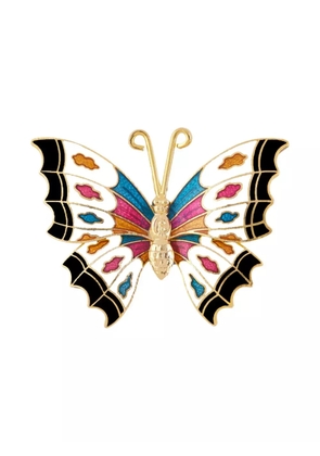 Susan Caplan Vintage 1980s butterfly brooch - White