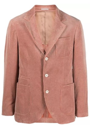 Brunello Cucinelli corduroy single-breasted blazer - Brown