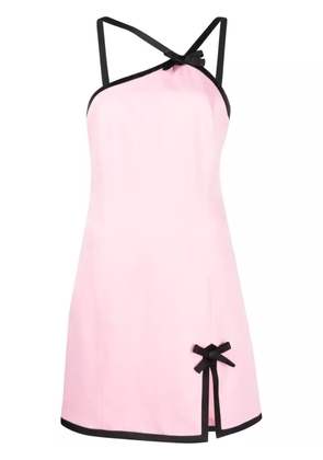 MSGM contrast-trim minidress - Pink