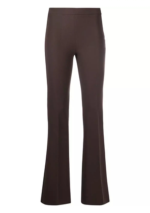 Blanca Vita fitted flare trousers - Brown