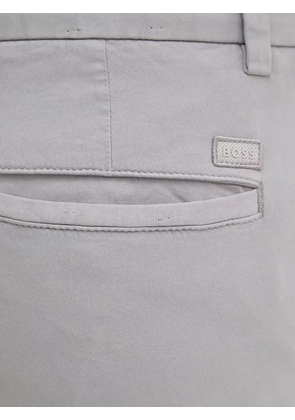 BOSS logo-plaque trousers - Grey