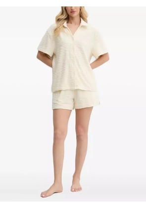 MC2 Saint Barth wave-textured shirt - White