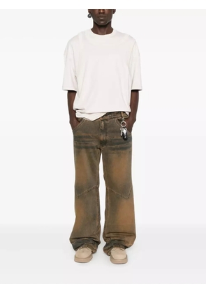 MADFRENZY double-layered cotton T-shirt - Neutrals