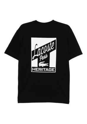 Lacoste logo-printed T-shirt - Black