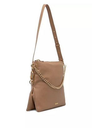LIU JO medium chain-embellished shoulder bag - Brown
