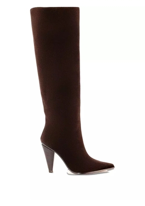 Roberto Festa suede pointed-toe boots - Brown