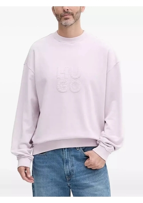 HUGO logo-appliqué sweatshirt - Pink