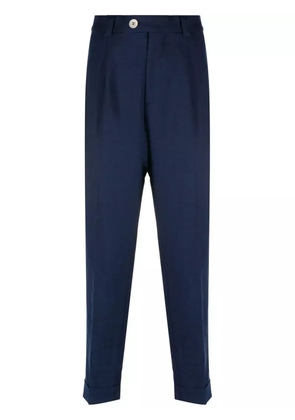 Brunello Cucinelli cropped tailored trousers - Blue
