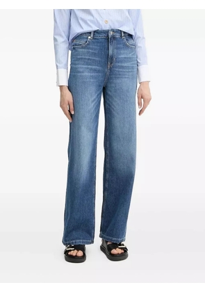 BOSS embroidered-logo jeans - Blue