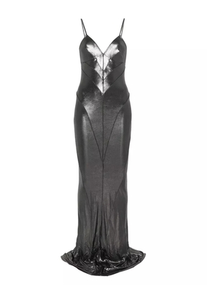 Rick Owens Lilies lamé-effect maxi dress - Grey