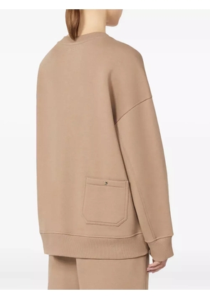 'S Max Mara embroidered cotton sweatshirt - Neutrals