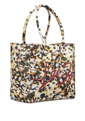 LIU JO floral-print tote bag - Brown