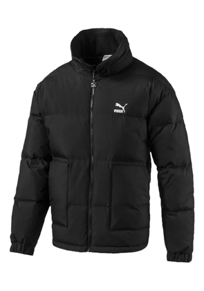 PUMA logo quilted puffer jacket - Black