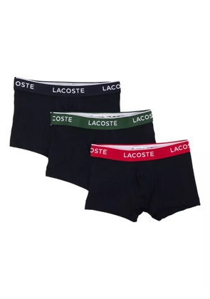 Lacoste logo-waistband boxer briefs (set of three) - Blue