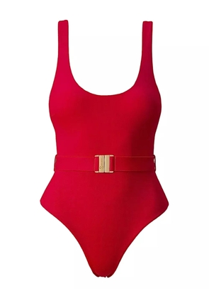 SOFIA ERHAN Scarlet belted swimsuit - Red
