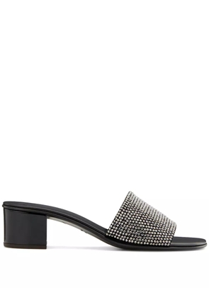 Giuseppe Zanotti Adelia 50 crystal-embellished sandals - Black