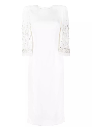 Jenny Packham Ebba crystal-embellished midi dress - White