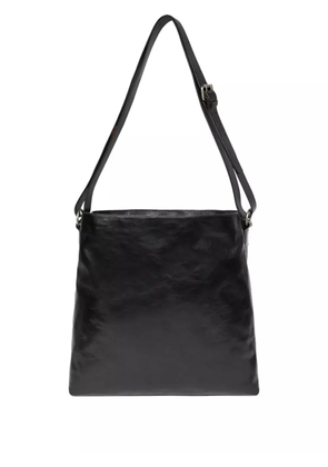 DRIES VAN NOTEN leather messenger bag - Black