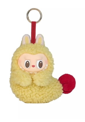 LABUBU fluffy rabbit keyring - Yellow