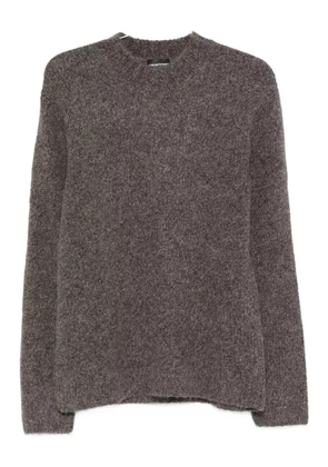 Emporio Armani wool crew-neck sweater - Brown