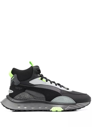 PUMA colour-block panelled-design sneakers - Black