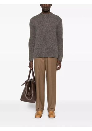 Emporio Armani wool crew-neck sweater - Brown