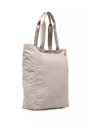 Ea7 Emporio Armani medium logo tote bag - Neutrals
