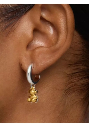 TOUS bear-charm hoop earrings - Grey