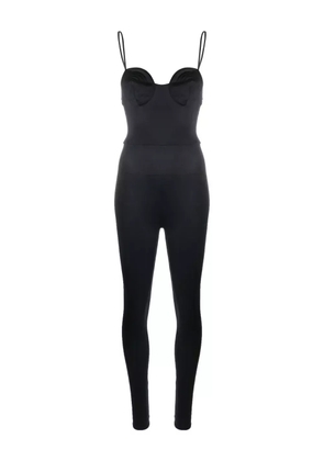 Noire Swimwear tonal-stitch detail swim suit - Black