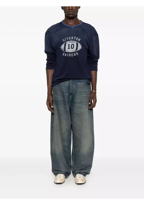 Maison Margiela football-print T-shirt - Blue