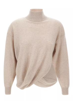 Marella high-neck sweater - Neutrals