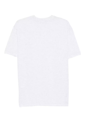 Joshua Sanders smiley-face embroidered T-shirt - Grey