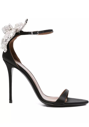 Giuseppe Zanotti 100mm embellished stiletto heeled sandals - Black