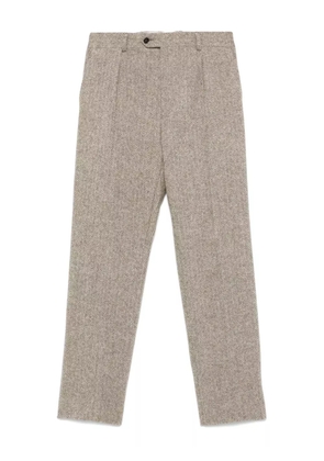 FURSAC virgin wool straight-leg trousers - Brown