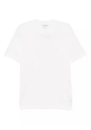 Lacoste piqué ribbed-neck T-shirt - White